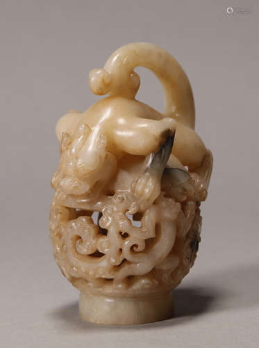 Han Dynasty - Jade Dragon Ornament