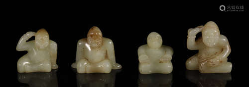 Han Dynasty - Set of Jade figures