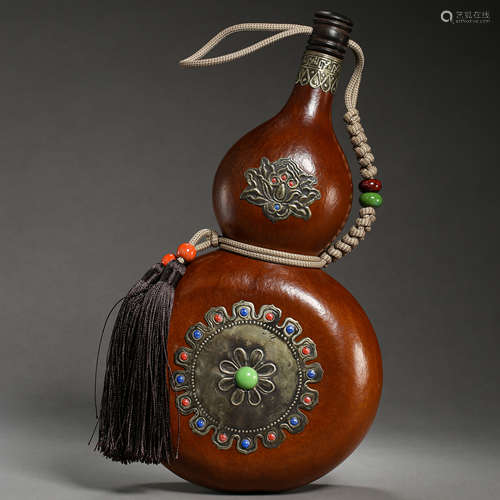 GOURD WINE CONTAINER, QING DYNASTY, CHINA