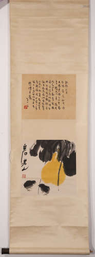 PAINTING AND CALLIGRAPHY 'BABY CHICKS', CHINA