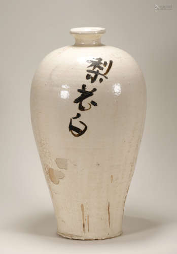 Yuan Dynasty - Colored Plum Vase
