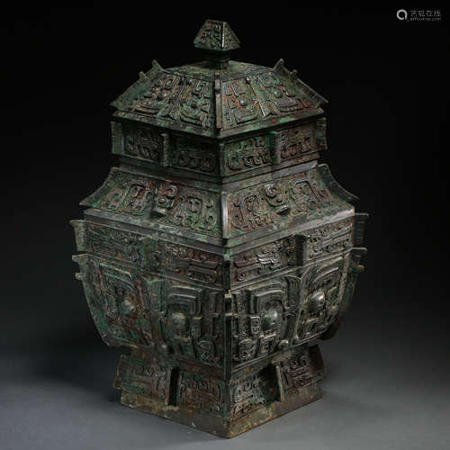 BRONZE CONTAINER, ANCIENT CHINA