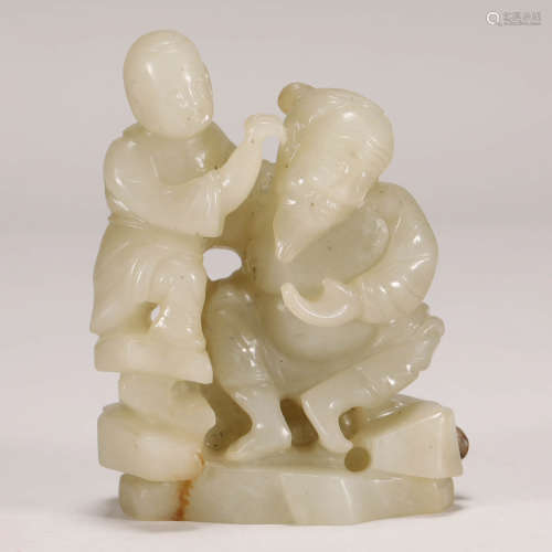 A White Jade Figure Ornament