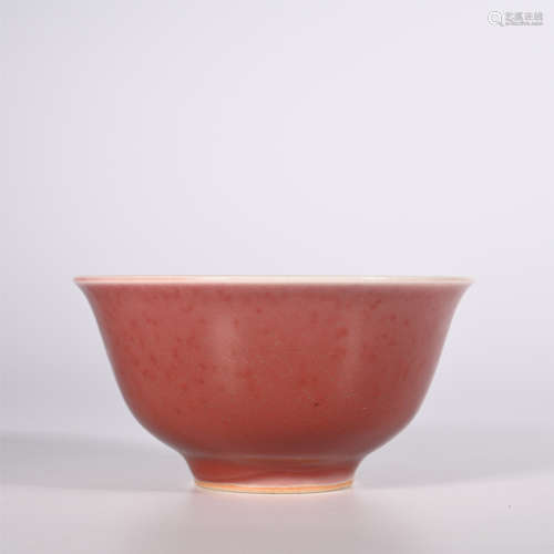 Ming Xuande Red Glazed Bowl