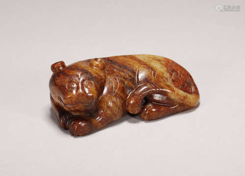 Jin Dynasty -  Hetian Jade Tiger