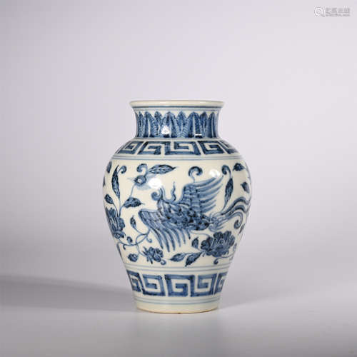 Ming blue and white jar