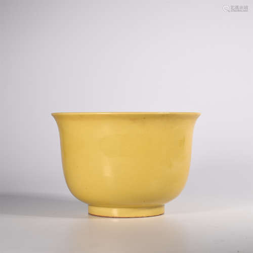 Ming Dynasty Yellow Glazed Cup