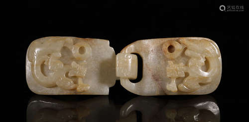 Ming Dynasty - Hetian Jade Buckle