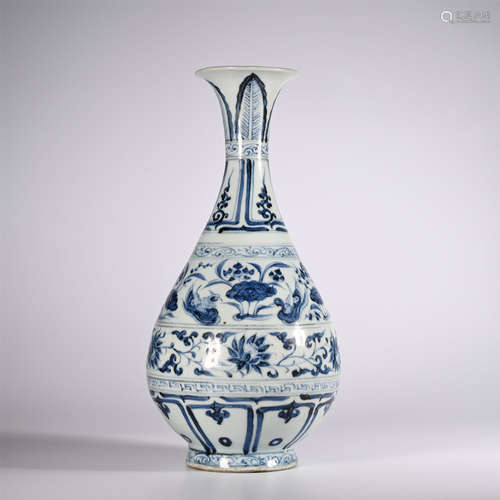 Ming Dynasty Blue and White Yuhu Spring