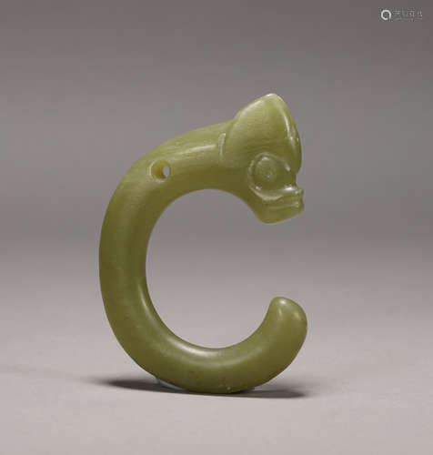 Hongshan Culture - C Shape Jade Dragon