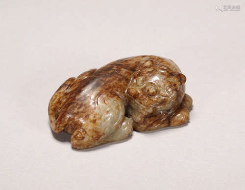 Yuan Dynasty - Hetian Jade Tiger