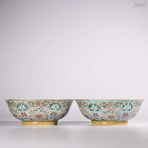 Qing pastel bowl