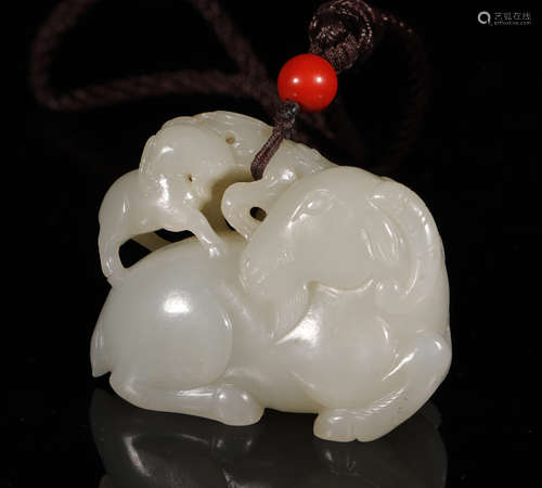 Qing Dynasty - Hetian Jade Ornament