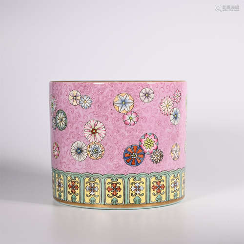 Qing pastel pen holder