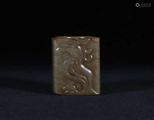 Carved Jade Cong Shang Style