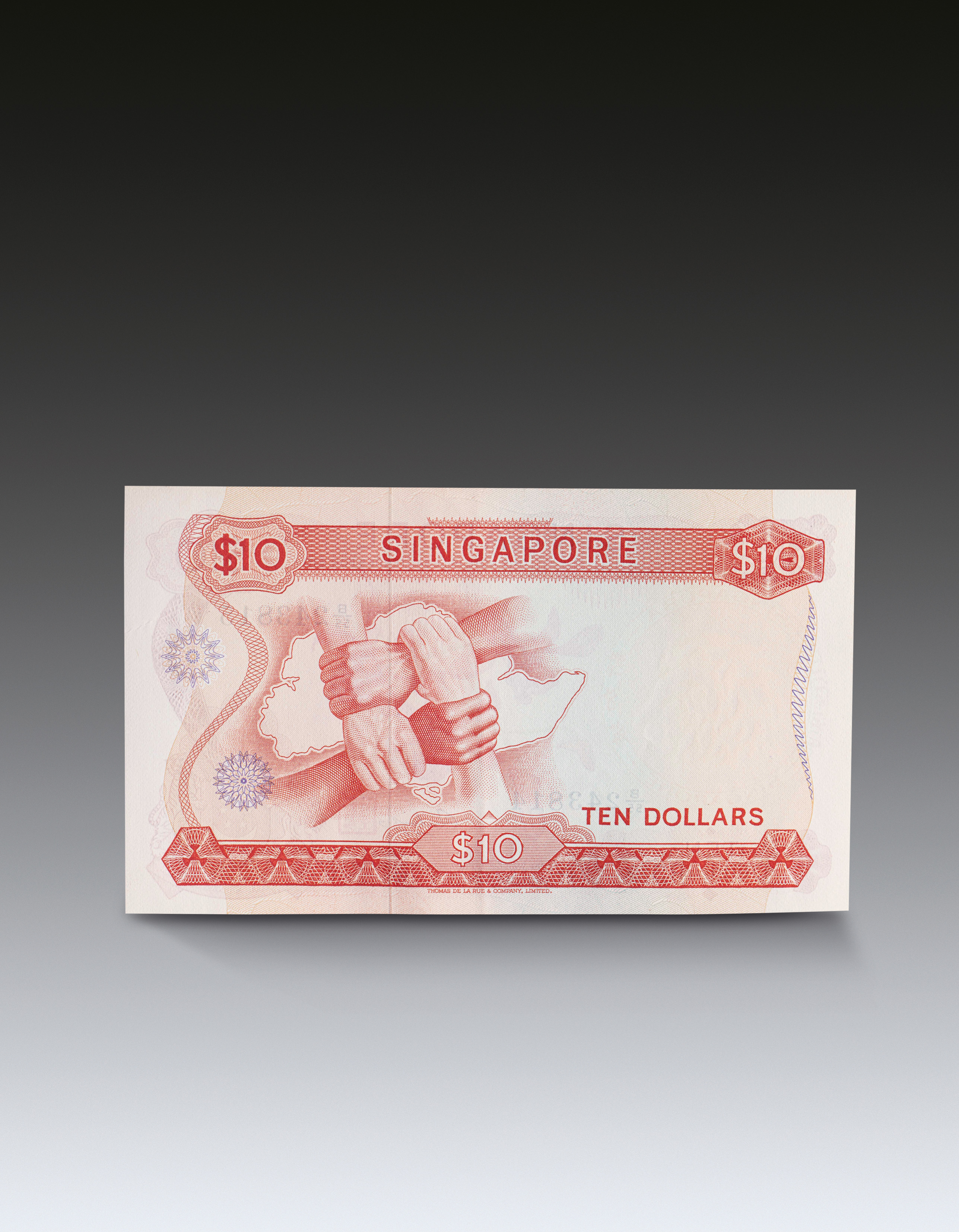 新加坡胡姬花错版10元钞票