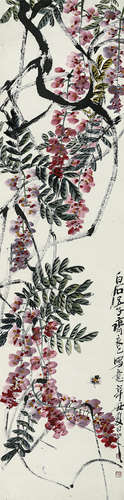 齐良已（1923-1988） 紫藤蜜蜂