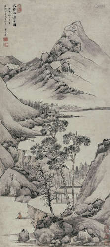 潘恭寿（1741-1794） 文待诏苍溪图
