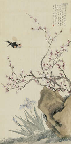金章（1884-1939） 花鸟