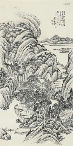 何维朴（1842-1922） 山水
