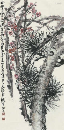 赵云壑（1874-1955） 双寿图