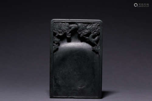DUAN STONE CARVED 'DRAGON' INK STONE