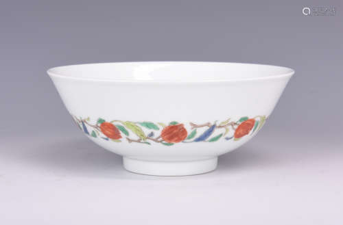 WUCAI 'FLOWERS AND VINES' BOWL