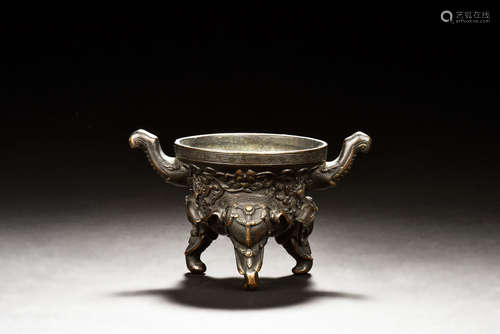 BRONZE CAST TRIPOD CENSER