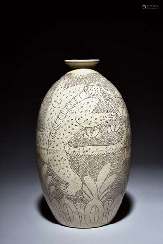 CIZHOU WARE 'MYTHICAL BEAST' JAR