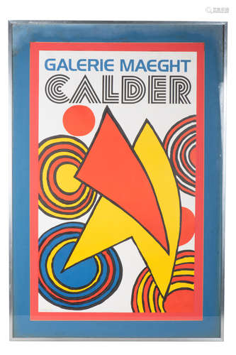 POSTER WITH GALLERY FRAME BY ALEXANDER CALDER