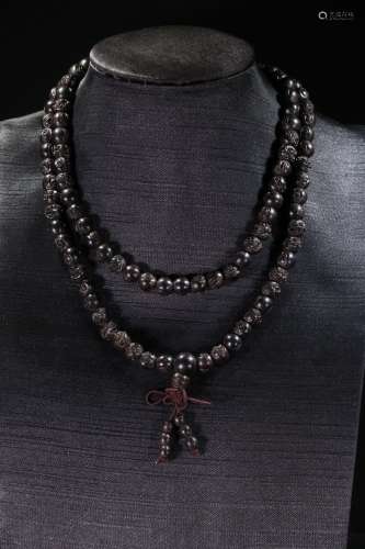 An Agarwood Rosary Necklace