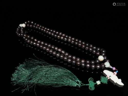 An Agarwood 108-Bead Rosary