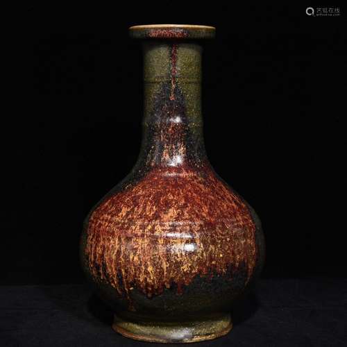 A Porcelain Jun Kiln Vase With Pattern