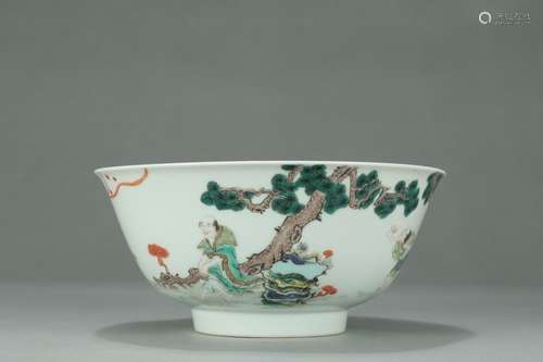 A Porcelain Daming-Chenghua Mark Wucai Bowl