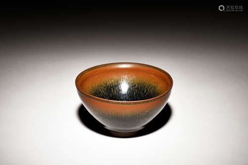 JIAN WARE 'HARE FUR' GLAZED BOWL