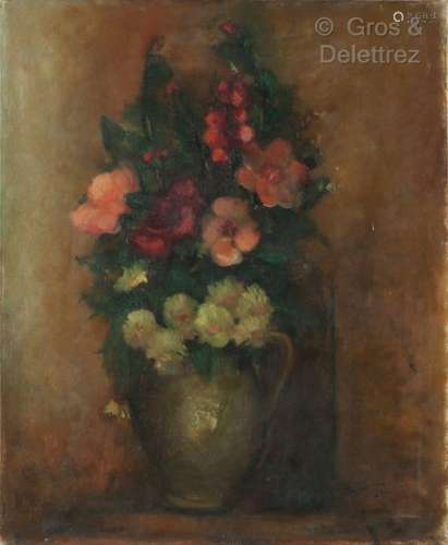José PALMEIRO (1901 1984) Vase de fleurs Huile s…