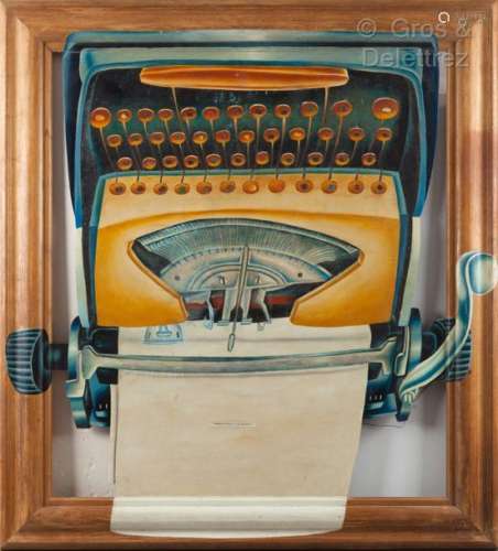 Colman COHEN (né en 1941) La machine à écrire Hu…