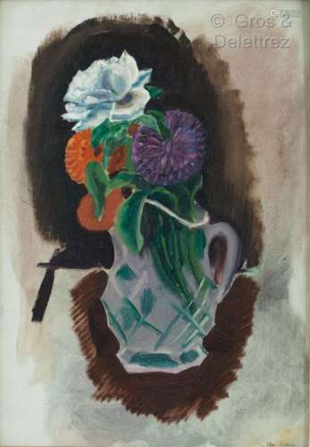 CHAS LABORDE (1886 1941) Vase de fleurs Huile su…