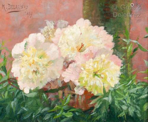 Marcel DELAUNAY (1876 1959) Parterre de fleurs P…