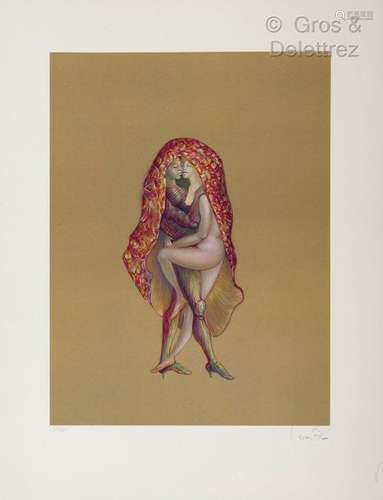 Leonor FINI (1907 1996) Deux femmes dans une fleur…