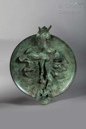 Wifredo LAM (1902 1982) Snail, 1975 Bronze à pat…