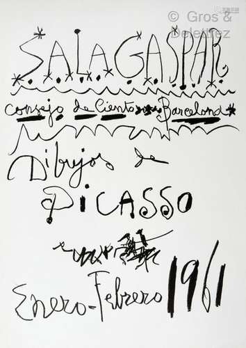 Pablo PICASSO Affiche exposition de dessins de Pic…