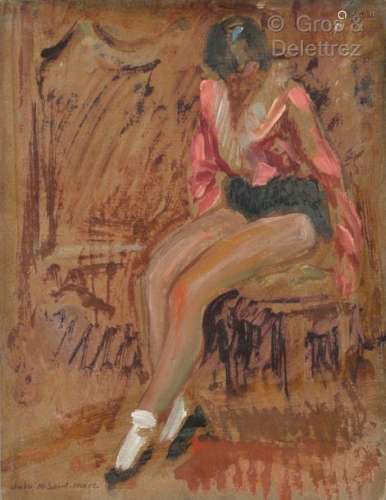 André MEAUX SAINT MARC (1885 1941) Danseuse assis…