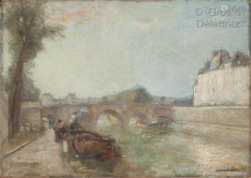 Édouard Henri LÉON (1873 1968) Le Pont Neuf et la…