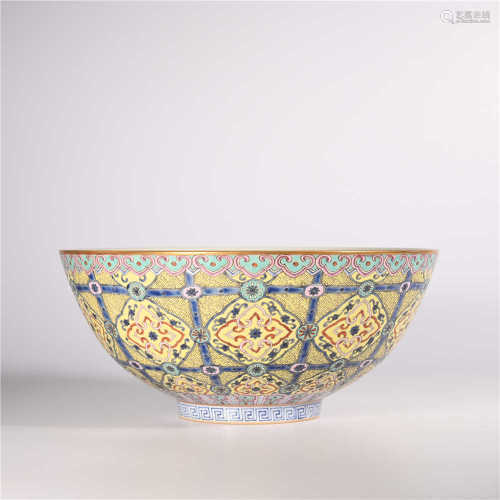 Jiaqing pastel bowl in Qing Dynasty