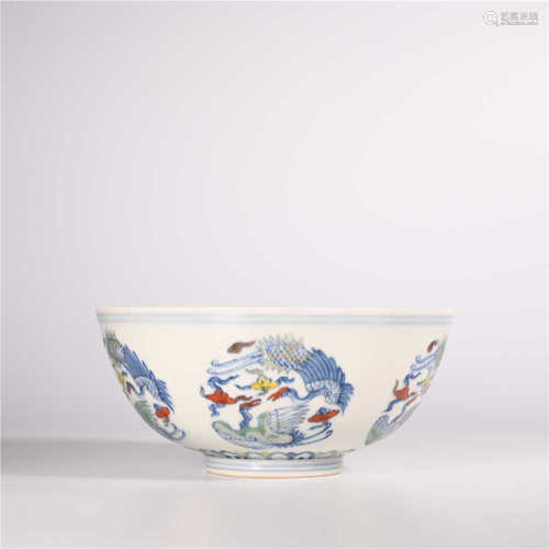 Chenghua famille rose bowl in Ming Dynasty