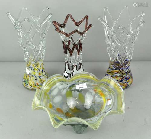 A collection of 'End of Day' Murano glass,