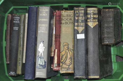 A collection of period hardback boys books,
