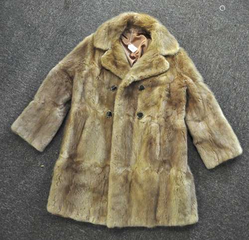 A vintage lady's fur coat