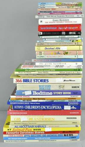 A collection of children's hardback books including Enid Blyton hardbacks,